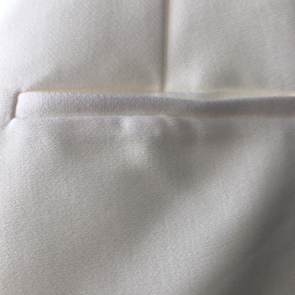 Odd Muse London Ultimate Straight Leg Crepe Lined Cream Trousers Size Small - Picture 6 of 9